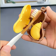 Portable Toothbrush Case – Travel-Friendly Banana Design with Toothpaste Dispenser